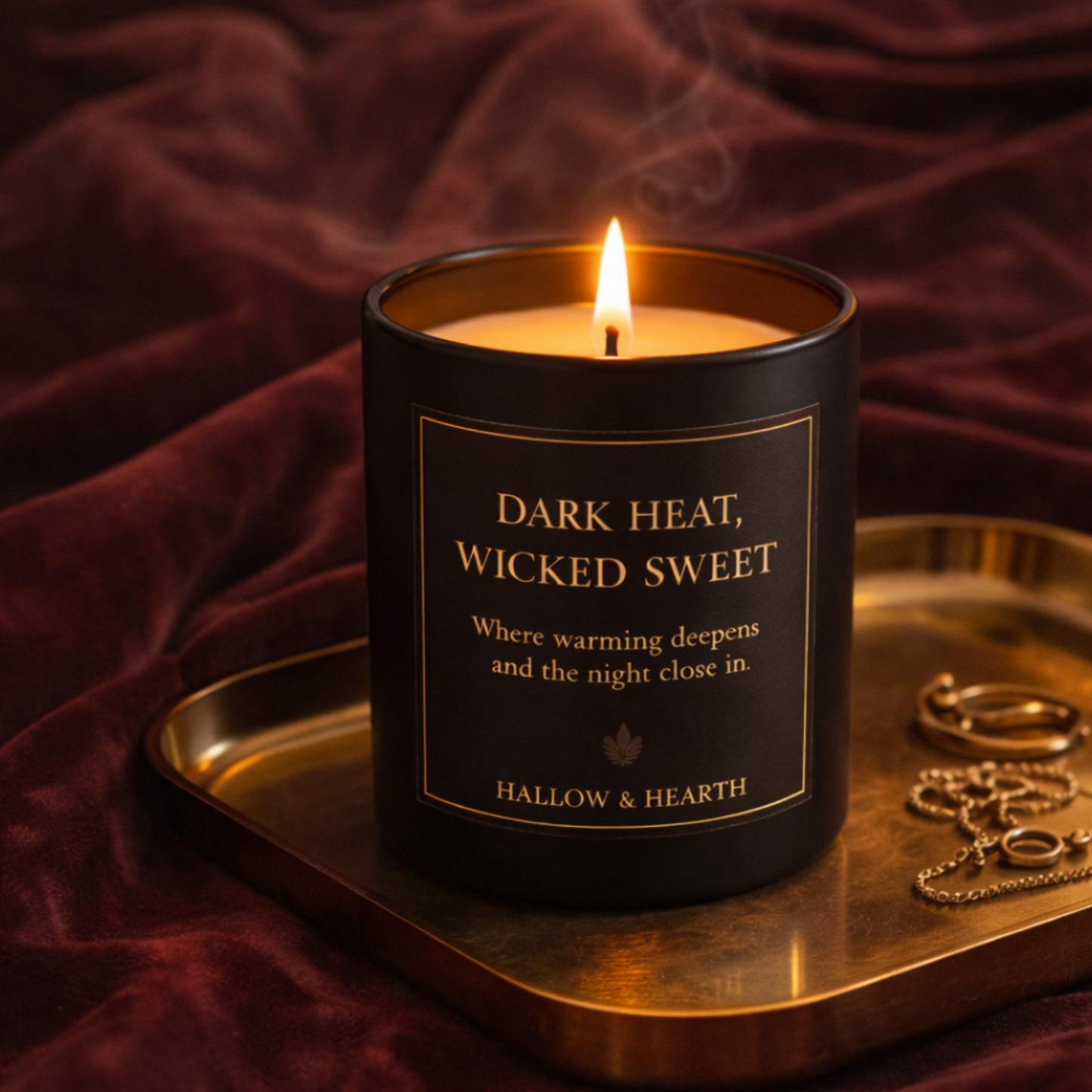 Dark Heat, Wicked Sweet™ — Oud & Bergamot Luxury Candle
