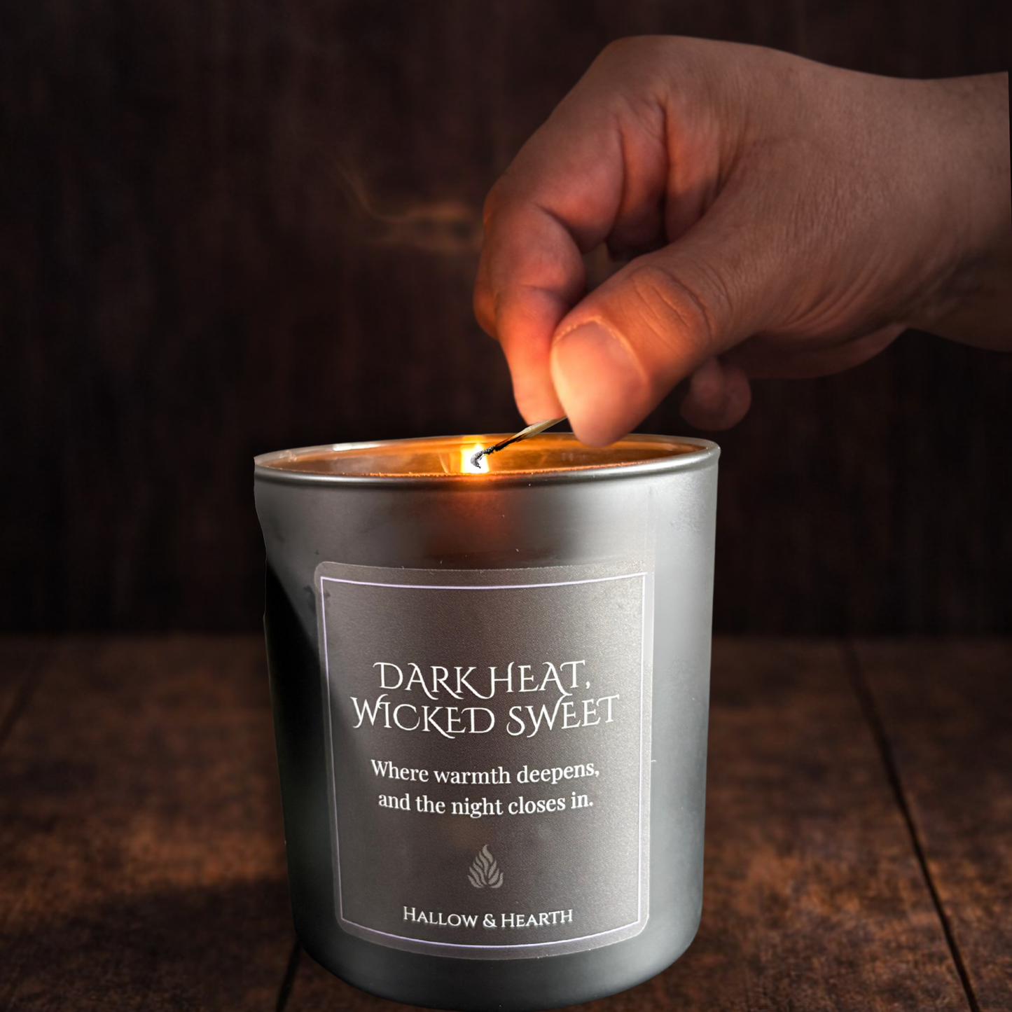 Dark Heat, Wicked Sweet™ — Oud & Bergamot Luxury Candle