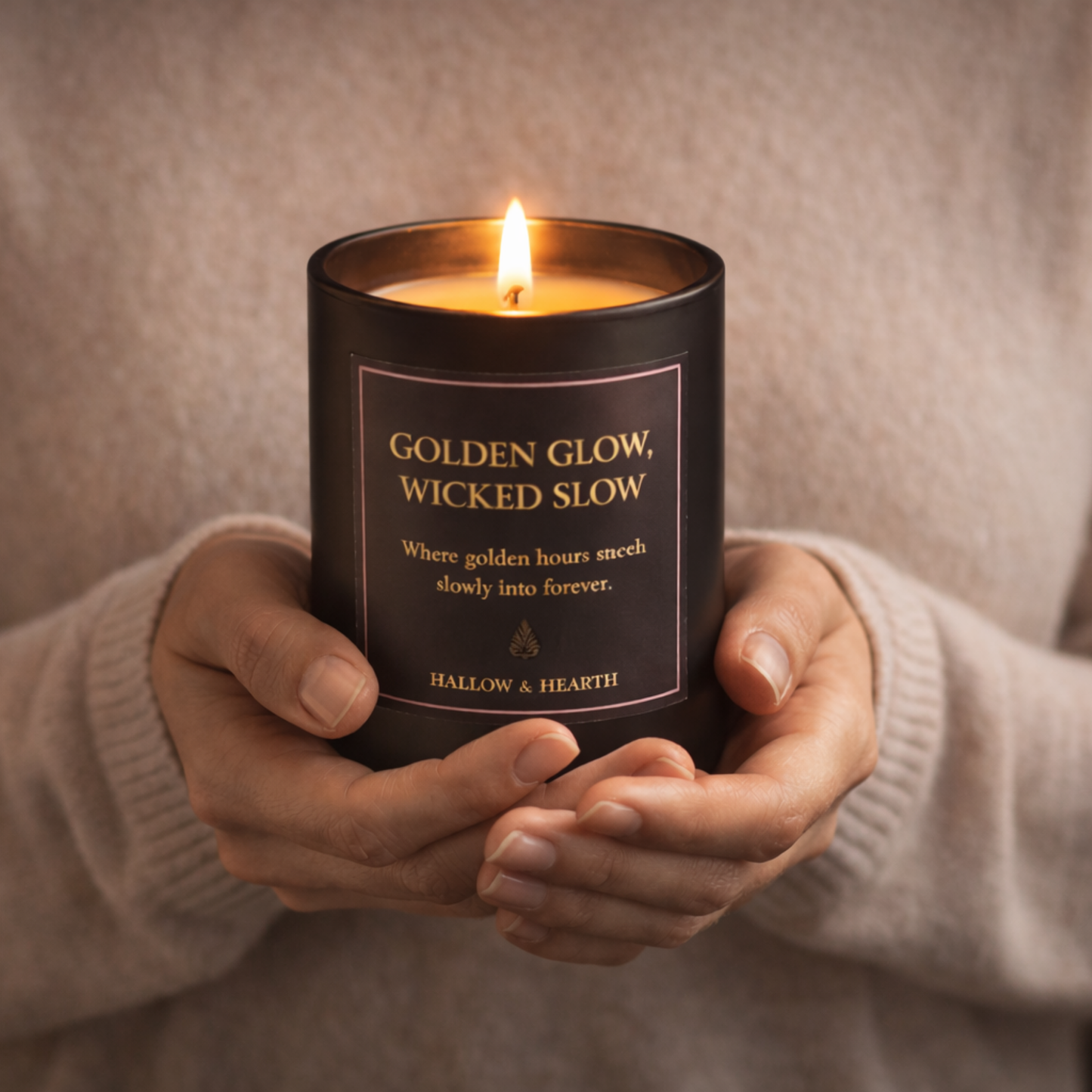 Golden Glow, Wicked Slow™ — Luxury Vanilla Candle with Bourbon & Mandarin